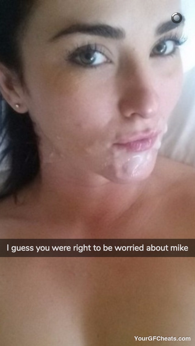 Girlfriend facial selfie Snapchat: I guess you were right to be worried about mike